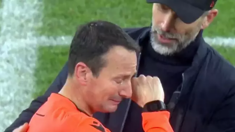 Çempionlar Liqasının hakimi matçda göz yaşlarına boğuldu - FOTO