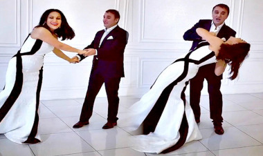 Rəqsanənin əri ilə görüntüsü diqqət çəkdi - VİDEO