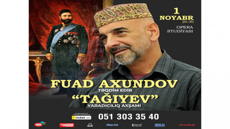 Fuad Axundov Hacı Zeynalabdin Tağıyevin fenomeninə həsr olunmuş yaradıcılıq axşamı ilə çıxış edəcək