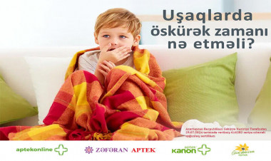 Uşaqları narahat edən bəlğəmli öskürəklə mübarizə - FOTO