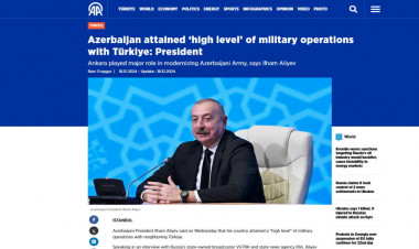 Prezidentin Dmitri Kiselyova müsahibəsində söylədikləri dünya mediasının gündəmində - FOTO