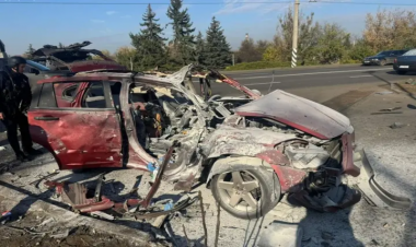 Rusiya dronu ukraynalı jurnalistlərin avtomobilini vurdu - Müxbir və operator həlak oldu - FOTO