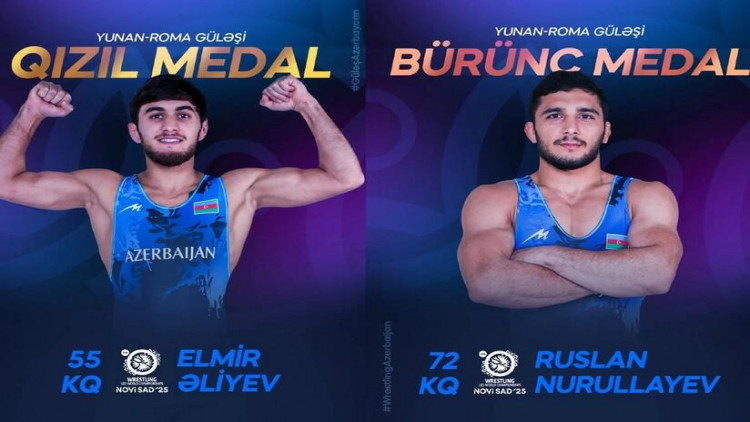 Güləşçilərimiz dünya çempionatında 1 qızıl, 1 bürünc medal qazandılar