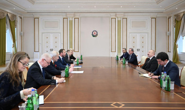 Prezident İlham Əliyev Estoniyanın xarici işlər nazirini qəbul edib - VİDEO - FOTO