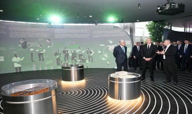 İlham Əliyev və Tokayev Astanada “Alem.ai” Beynəlxalq Süni İntellekt Mərkəzində olublar - VİDEO - FOTO