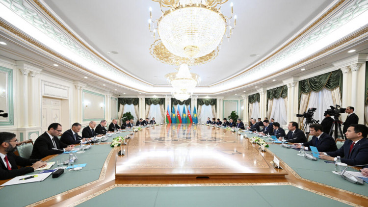 Astanada Azərbaycan-Qazaxıstan Ali Dövlətlərarası Şuranın ikinci iclası keçirilib - VİDEO - FOTO
