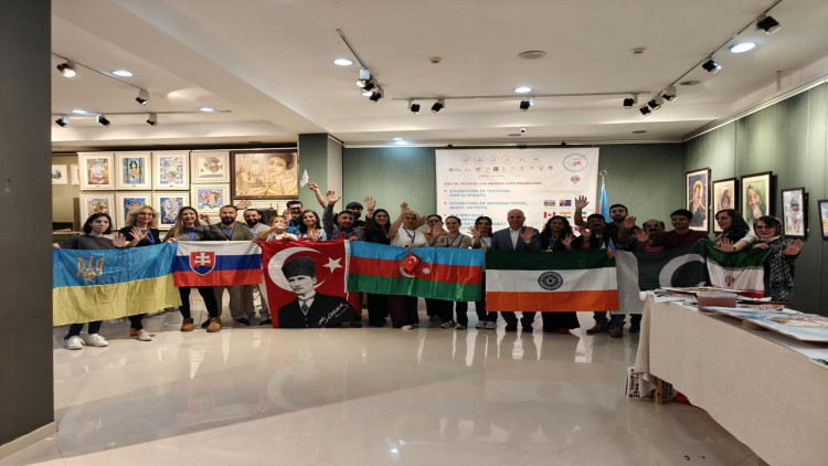 “Sənətin Sərhədi Yoxdur” adlı Beynəlxalq FestivalXətai Sənət Mərkəzində açıldı - FOTO