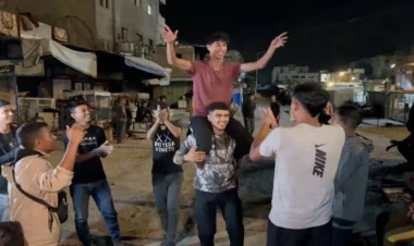 Atəşkəs xəbərindən sonra Qəzza - VİDEO