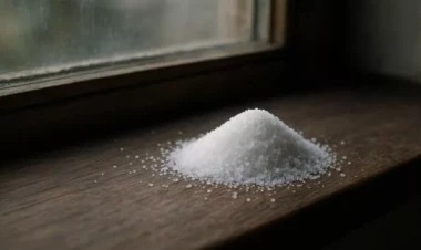 Payızda pəncərənin kənarına duz qoyun