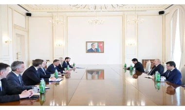 Prezident Xorvatiya parlamentinin nümayəndə heyətini qəbul edib - VİDEO - FOTO