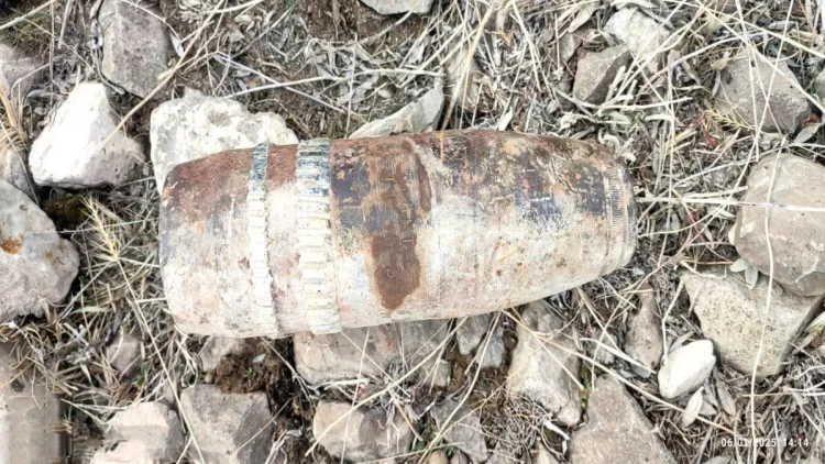 Naxçıvanda 2 ədəd top mərmisi tapılıb - FOTO