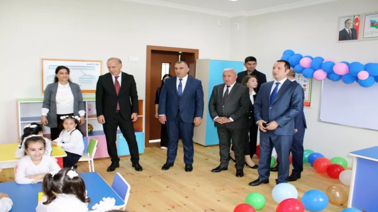 Cəlilabadda Heydər Əliyev Fondu tərəfindən inşa olunan məktəb binası istifadəyə verilib - FOTO