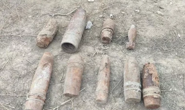 Naxçıvan şəhərində hərbi sursatlar aşkar edilib - FOTOlar