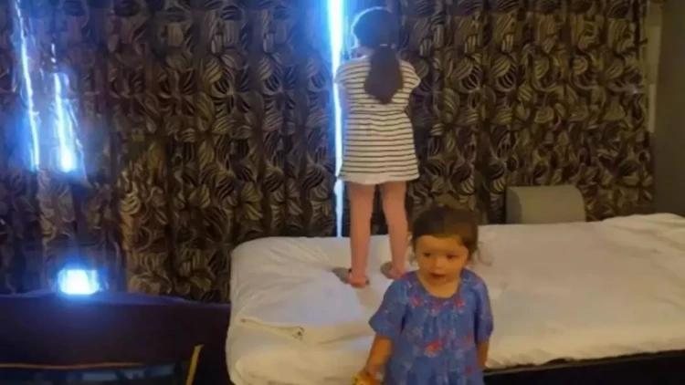 Otel pərdəsini açanda gördükləri mənzərə hamını mat qoydu - VİDEO