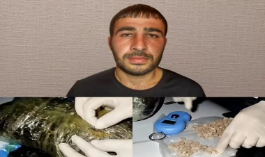 Külli miqdarda narkotik və həblərlə ələ keçdi - FOTO