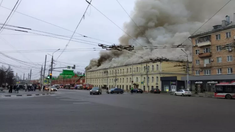 Rusiyada hospital yanır - VİDEO