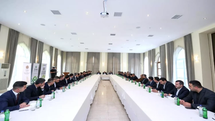 “Regional tərəfdaşların inkişafı” layihəsi çərçivəsində Şəkidə sahibkarlarla görüş keçirilib - FOTO