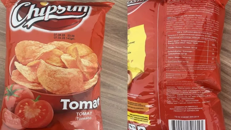 Məşhur çips məhsulunda uyğunsuzluq tapıldı - Yığışdırılır - FOTO