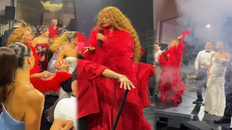 Ulduzlar Zeynəb Xanlarovanın nəvəsinin toyunda - VİDEO