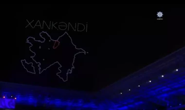 Gəncə səmasında qürurverici anlar - VİDEO