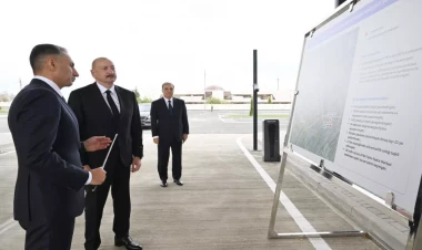 Prezident “BakuBus” MMC-nin Gəncə Avtoparkının açılışında iştirak edib - VİDEO - FOTO