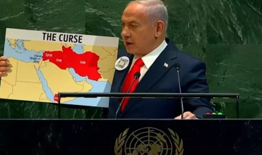 Netanyahu BMT-də “Düşmən ölkələr” xəritəsi ilə – Siyahıda sürpriz ad - FOTO