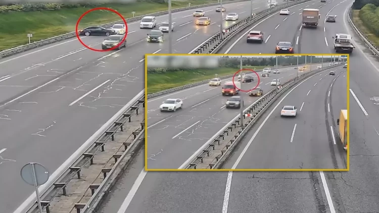 Aeroport şosesində QƏZA - Magistral yolda sıxlıq yarandı - VİDEO