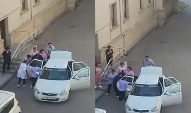 Azərbaycanda qadın avtomobildə uşaq dünyaya gətirdi - VİDEO