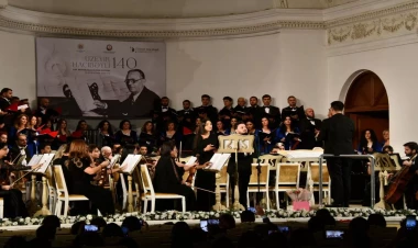 Filarmoniyada “Üzeyir Hacıbəyli və türk dünyasının musiqisi” adlı konsert proqramı baş tutub -  FOTO