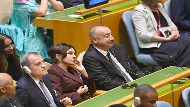 Prezident İlham Əliyevin BMT Baş Assambleyasının iclası çərçivəsində təntənəsi - VİDEO