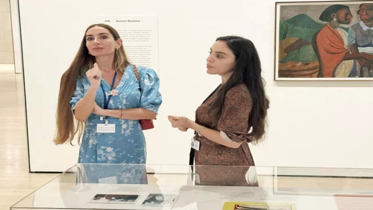Leyla Əliyeva və Arzu Əliyeva Nyu-Yorkdakı Müasir İncəsənət Muzeyində olublar - FOTO