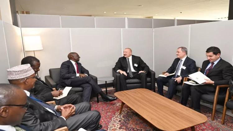 İlham Əliyev Keniya Prezidenti ilə görüşüb - FOTO