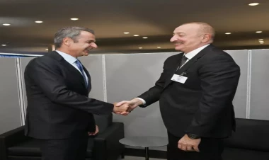 İlham Əliyev Yunanıstanın Baş naziri ilə görüşüb - VİDEO - FOTO