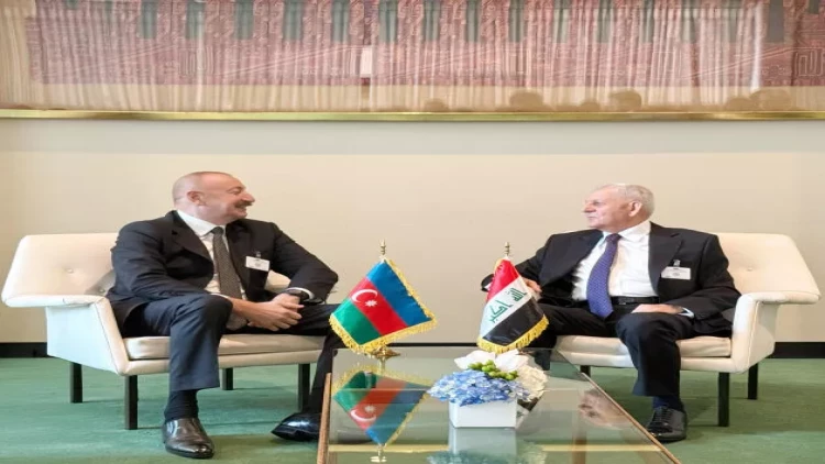 İlham Əliyev İraq Prezidenti ilə görüşüb - VİDEO - FOTO