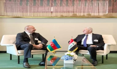 İlham Əliyev İraq Prezidenti ilə görüşüb - VİDEO - FOTO