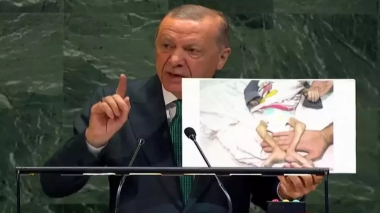 Ərdoğan BMT kürsüsündə göz yaşlarını saxlaya bilmədi: “İçim yanır” - FOTO