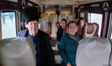 Ağdərənin Həsənriz kəndinə növbəti köç karvanı yola salınıb - FOTO