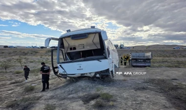 Naxçıvanda avtobus dərəyə aşdı - 15-dən çox yaralı var - YENİLƏNİB - FOTO