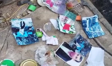 Qazaxda qəbiristanlıqda qəribə hadisə – məzarın yanında cadu tapıldı - VİDEO - FOTO