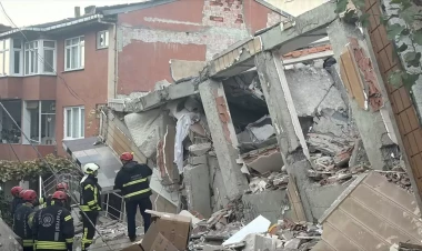 Türkiyədə daha bir bina çökdü - 7 nəfər uçqunda qaldı - YENİLƏNİB - FOTO