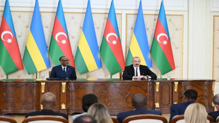 Prezidentlər mətbuata bəyanatlarla çıxış ediblər - FOTO