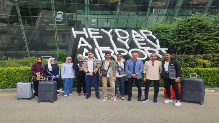 14 fələstinli tələbə ölkəmizdə təhsil almaq üçün Qəzza bölgəsindən təxliyə edilib - XİN - FOTO