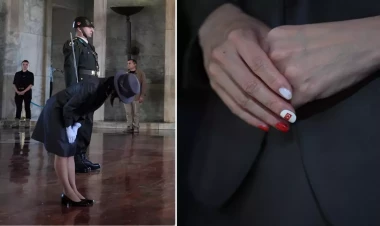 Şəhzadə Atatürkün məzarını ziyarət etdi - Dırnaqları diqqət çəkdi - FOTO