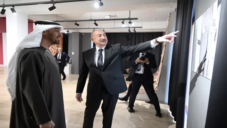 Azərbaycanın və Birləşmiş Ərəb Əmirliklərinin prezidentləri Milli Xalça Muzeyinin Şuşa filialında olublar - VİDEO - FOTO