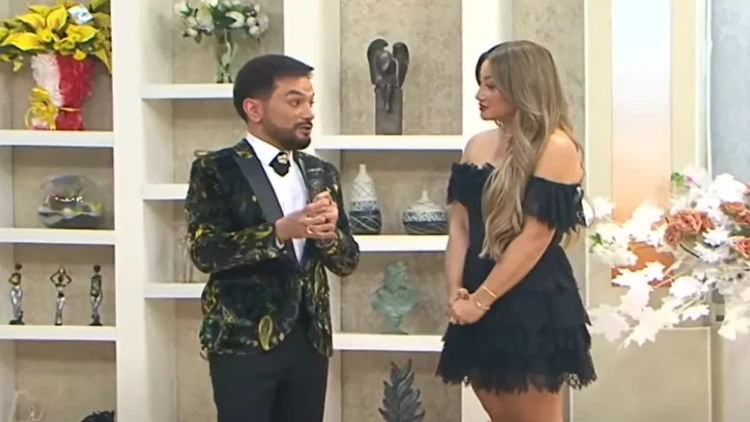 Faiq Ağayev canlı efirdə aparıcı Zümrüdü PƏRT ETDİ - VİDEO