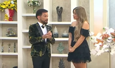 Faiq Ağayev canlı efirdə aparıcı Zümrüdü PƏRT ETDİ - VİDEO