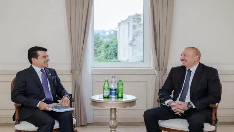 İlham Əliyev ICESCO-nun Baş direktorunu qəbul edib - VİDEO - FOTO