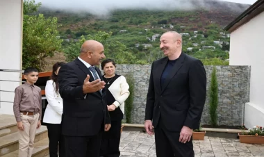 Prezident Xocavənd rayonunun Sos kəndində olub - VİDEO - FOTO