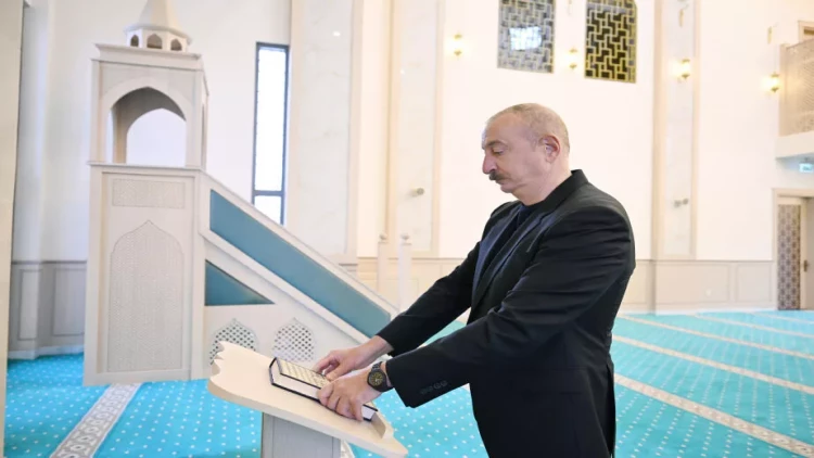 Hadrutda inşa edilmiş məscidin açılışı olub - VİDEO - FOTO