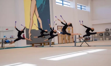 Zəriflik və güc birlikdə: Azərbaycan bədii gimnastları III MDB Oyunlarına hazırlaşır - FOTO